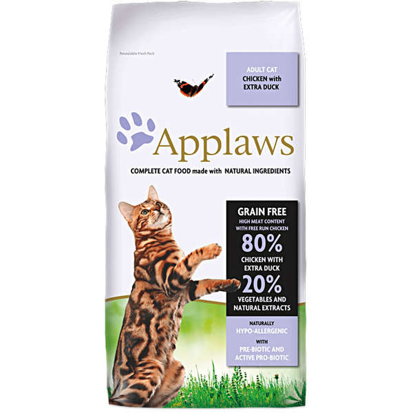 Hrana pentru pisici Applaws Adult Rata cu Pui, 7.5 Kg