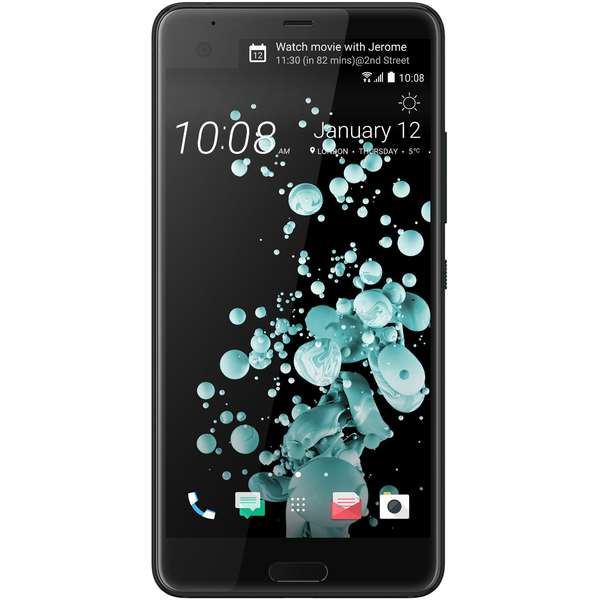 Telefon mobil HTC U Ultra, Single SIM, 5.7 inch, 4 GB RAM, 64 GB, Negru