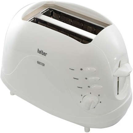 Toaster Halber TT1510, 700 W, Alb