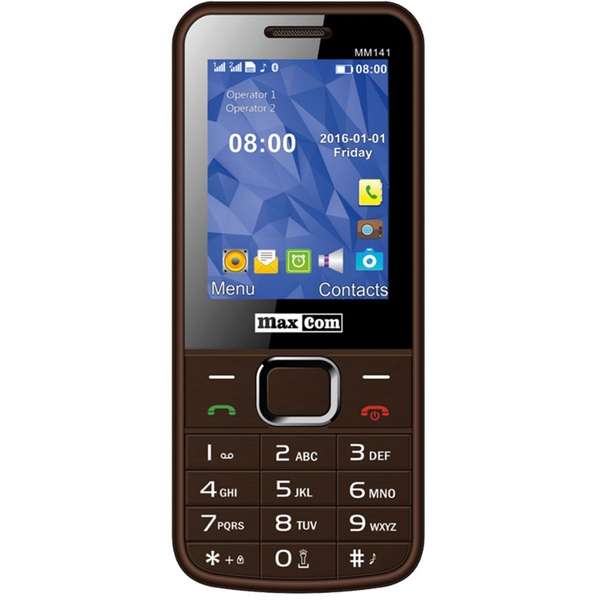 Telefon mobil Maxcom MM141, 2.4 inch, Dual SIM, Maro