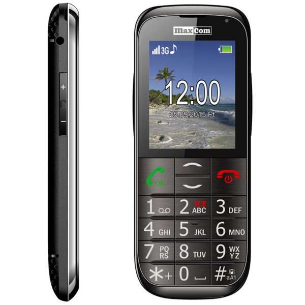 Telefon mobil Maxcom MM721BB, 2.2 inch, Single SIM, Negru