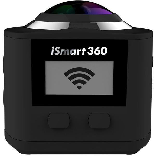 Camera video de actiune Evolio iSmart 360, 4K UHD, Negru