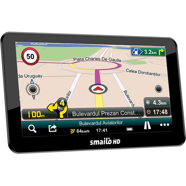 GPS Smailo HD 7 Feu LMU, 7 inch, Harta Europa + Update gratuit al hartilor pe viata