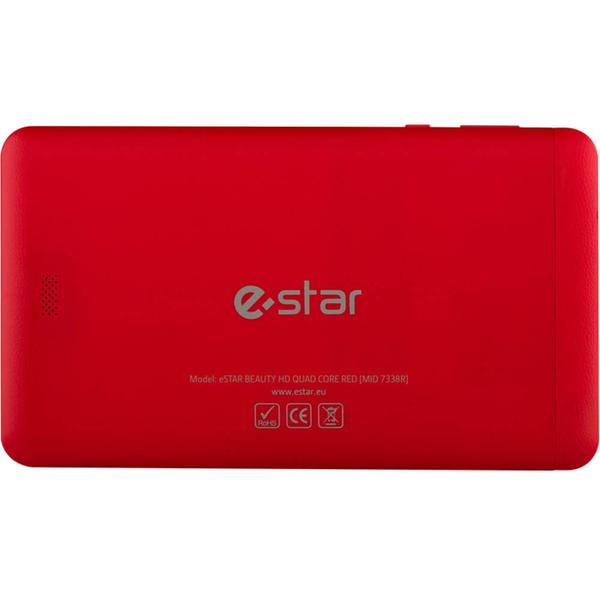 Tableta eSTAR Beauty 2 HD, 7 inch, 1 GB RAM, 8 GB, Rosu