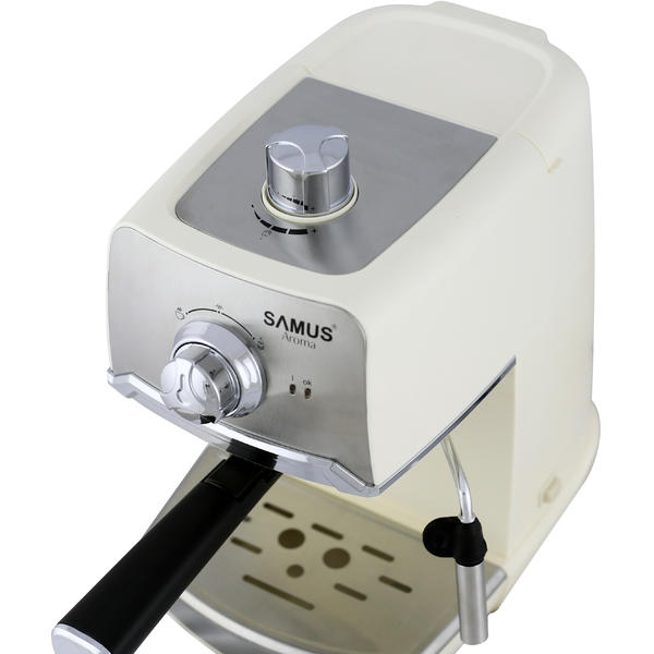 Espressor manual Samus Aroma, 850 W, 15 Bar, 1.2 l, Crem