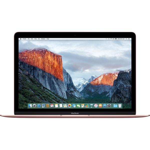 Laptop Apple The New MacBook 12 Retina, Intel Core M3, 8 GB, 256 GB SSD, Mac OS Sierra, Rose Gold