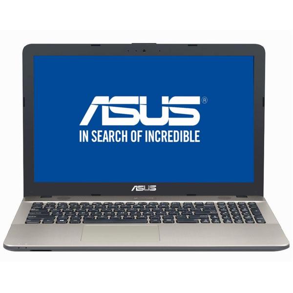 Laptop Asus VivoBook X541UA, Intel Core i5-7200U, 4 GB, 128 GB SSD, Endless OS, Negru / Maro