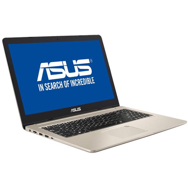 Laptop Asus VivoBook Pro 15 N580VD, Intel Core i5-7300HQ, 4 GB, 500 GB + 128 GB SSD, Endless OS, Auriu
