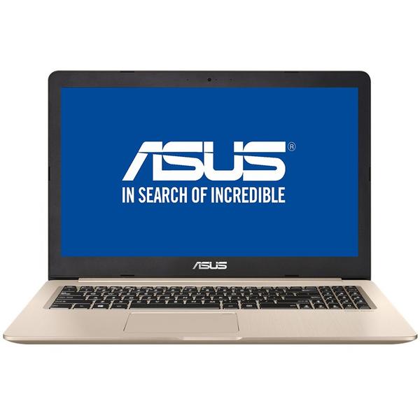Laptop Asus N580VN, Intel Core i7-7700HQ, 8 GB, 500 GB + 128 GB SSD, Endless OS, Auriu
