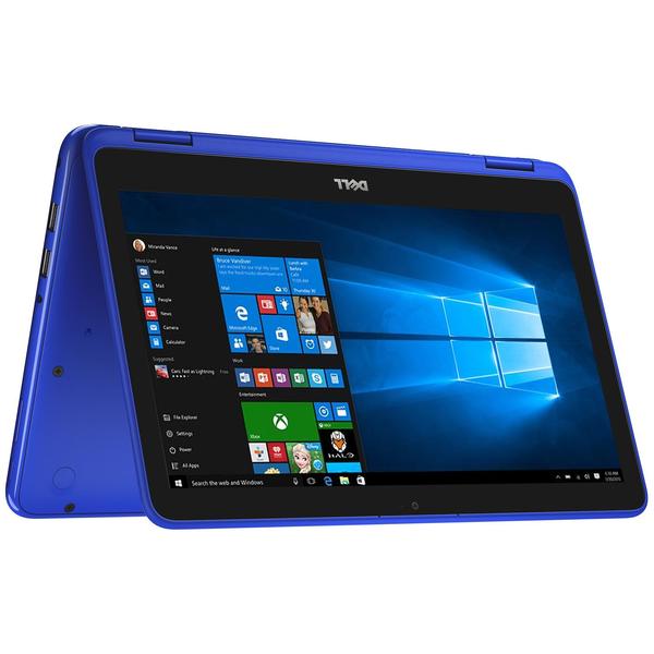 Laptop Dell Inspiron 3168 (seria 3000), Intel Pentium N3710, 4 GB, 128 GB SSD, Microsoft Windows 10 Home, Albastru