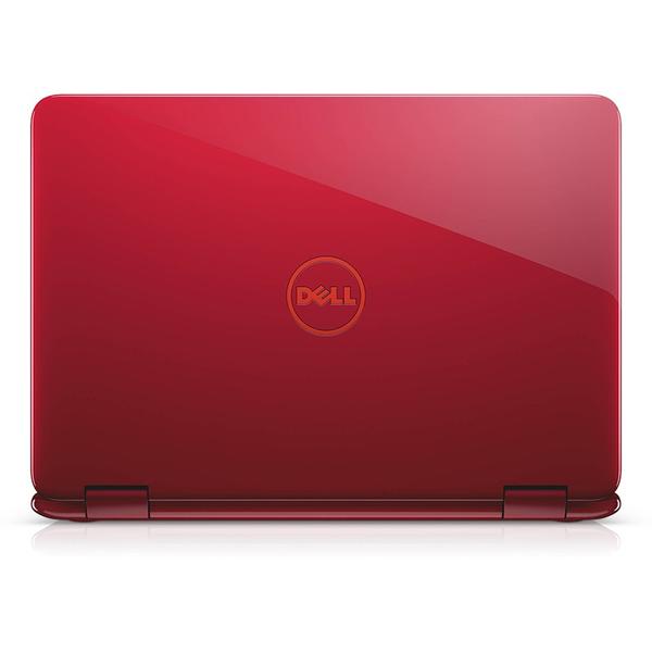 Laptop Dell Inspiron 3168 (seria 3000), Intel Pentium N3710, 4 GB, 128 GB SSD, Microsoft Windows 10 Home, Rosu