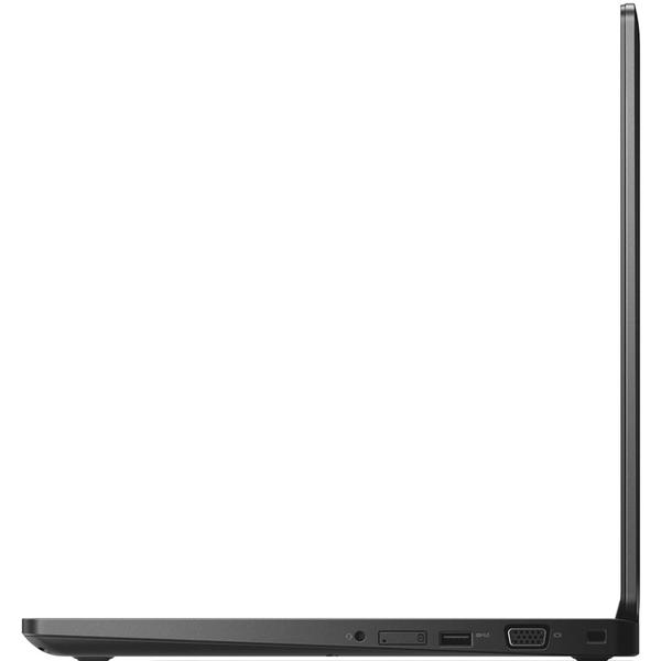 Laptop Dell Latitude 5580 (seria 5000), Intel Core i7-7600U, 8 GB, 256 GB SSD, Microsoft Windows 10 Pro, Negru