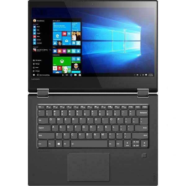 Laptop Lenovo Yoga 520, Intel Core i7-7500U, 8 GB, 1 TB, Microsoft Windows 10 Home, Negru