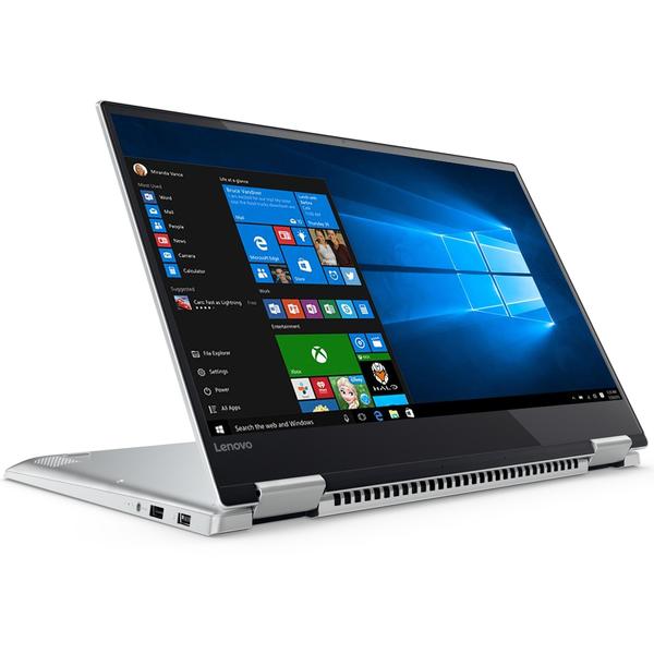 Laptop Lenovo Yoga 720, Intel Core i7-7700HQ, 16 GB, 512 GB SSD, Microsoft Windows 10 Home, Argintiu