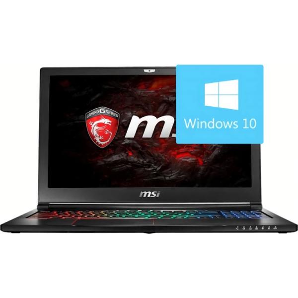 Laptop MSI GL63VR 7RE, Intel Core i7-7700HQ, 16 GB, 1 TB + 256 GB SSD, Microsoft Windows 10 Home, Negru
