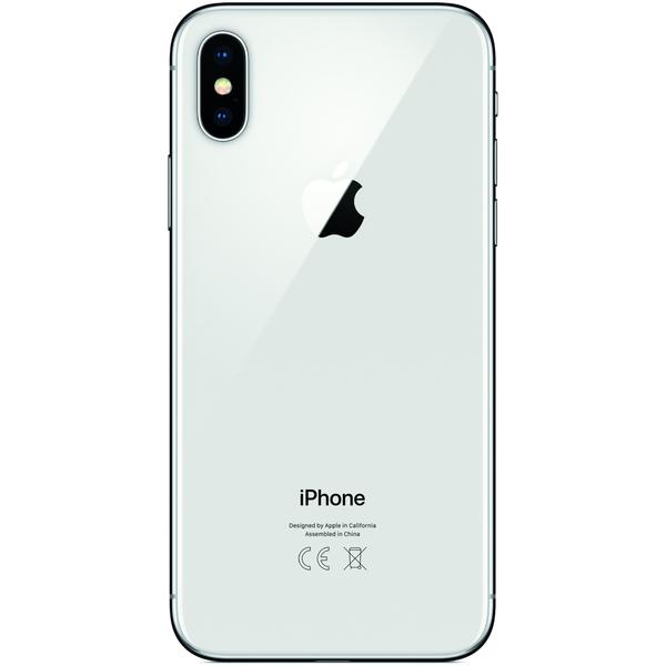 Telefon mobil Apple iPhone X, 5.8 inch, 3 GB RAM, 256 GB, Argintiu