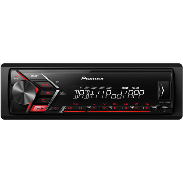 Player auto Pioneer MVH-S200DAB, 4 x 50 W, USB, AUX, RCA