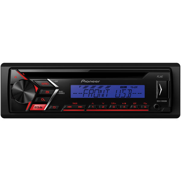 Player auto Pioneer DEH-S100UBB, 4 x 50 W, USB, AUX, RCA