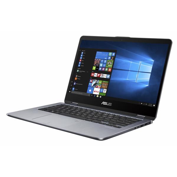Laptop Asus VivoBook Flip 14 TP410UA, Intel Core i5-8250U, 4 GB, 1 TB, Microsoft Windows 10 Home, Gri