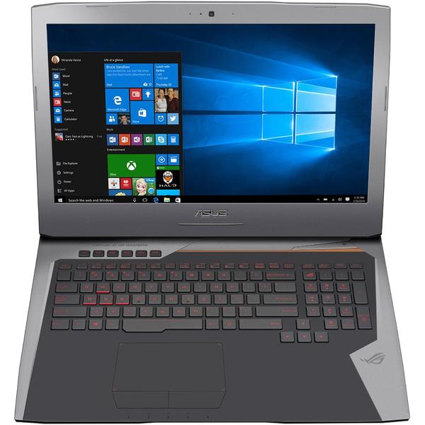 Laptop Asus ROG G752VS, Intel Core i7-7700HQ, 32 GB, 1 TB + 256 GB SSD, Microsoft Windows 10 Pro, Gri