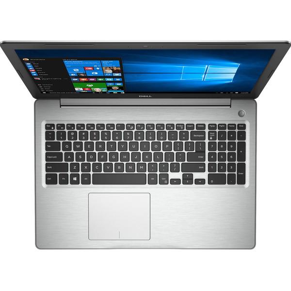 Laptop Dell Inspiron 5570 (seria 5000), Intel Core i5-8250U, 4 GB, 256 GB SSD, Microsoft Windows 10 Home, Argintiu