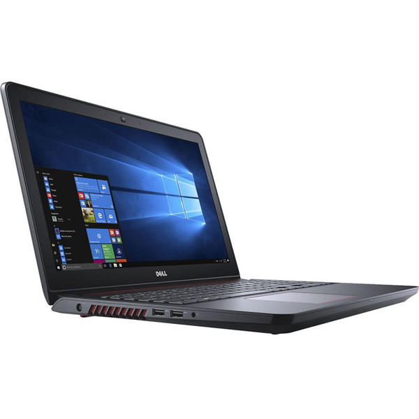 Laptop Dell Inspiron 5577 (seria 5000), Intel Core i7-7700HQ, 8 GB, 1 TB + 128 GB SSD, Microsoft Windows 10 Home, Negru
