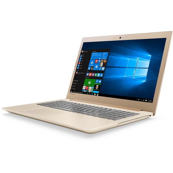 Laptop Lenovo IdeaPad 520-15IKB, Intel Core i3-7100U, 4 GB, 1 TB, Microsoft Windows 10 Home, Auriu