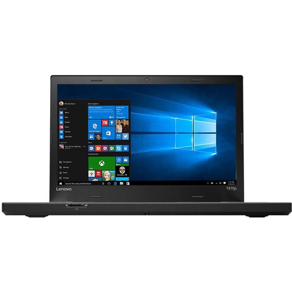 Laptop Lenovo ThinkPad T470p, Intel Core i5-7300HQ, 8 GB, 256 GB SSD, Microsoft Windows 10 Pro, Negru