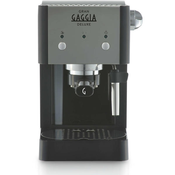 Espressor manual Gaggia Gran Deluxe, 950 W, 15 Bar, 1 l, Negru / Argintiu