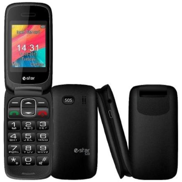Telefon mobil eSTAR S20, 2.0 inch, Single SIM, Negru