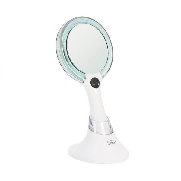 Oglinda cosmetica dubla cu iluminare LED Silk’n Mirror Lumi, Alb