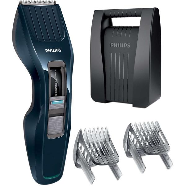 Aparat de tuns Philips HC3424/80, 0.5 - 23 mm, 13 Trepte, Acumulator, Negru / Albastru