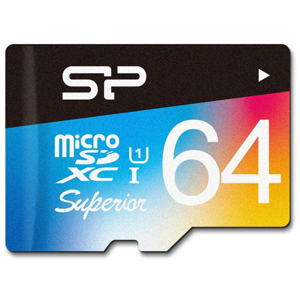 Card de memorie Silicon Power SP064GBSTXDU3V20SP, Micro SDHC, 64 GB, Clasa 10 + Adaptor SD