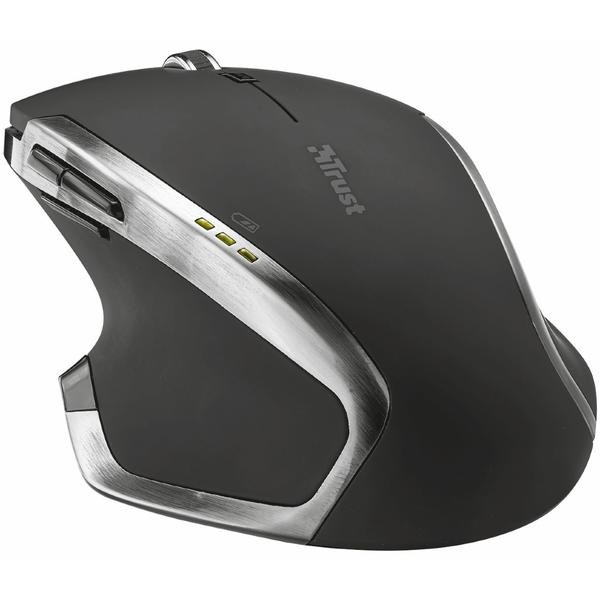 Mouse Trust Evo Advanced, Wireless, 4 butoane, Negru