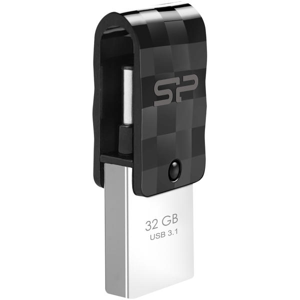 Memory stick Silicon Power Mobile C31, 32 GB, USB 3.1 Tip-C, Negru