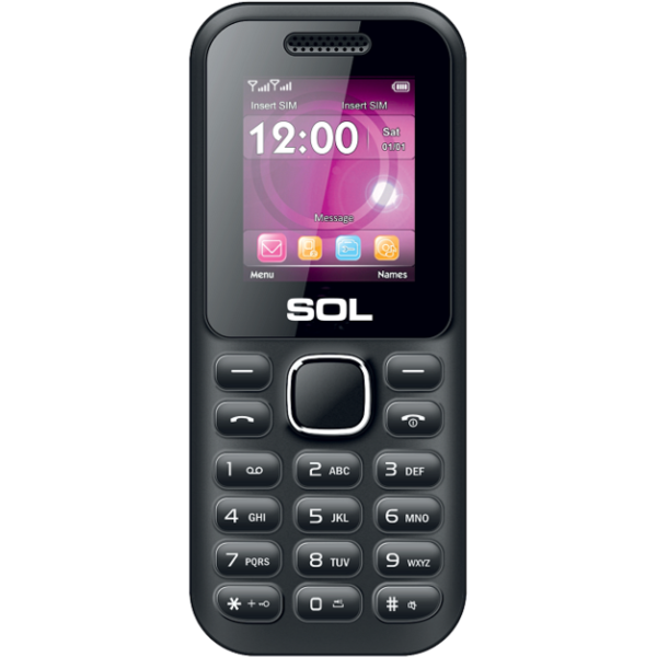 Telefon mobil SOL B1802, 1.77 inch, Camera foto, Negru