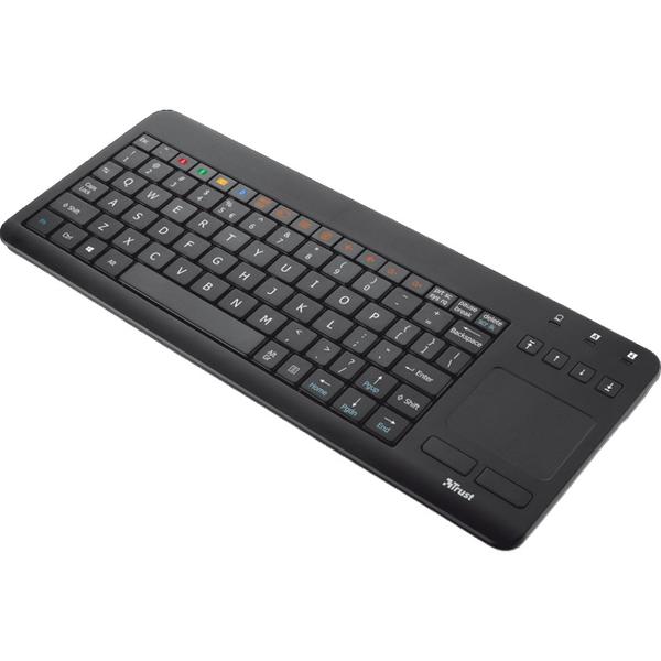 Tastatura Trust Sento, Wireless, TouchPad, Negru