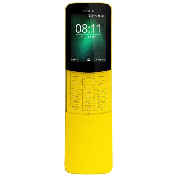 Telefon mobil Nokia 8110, 2.4 inch, Dual SIM, Galben