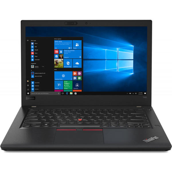Laptop Lenovo ThinkPad T480, FHD IPS Touch, Intel Core i7-8550U, 16 GB, 512 GB SSD, Microsoft Windows 10 Pro, Negru