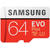 Card de memorie Samsung MB-MC64GA/EU, Micro SDXC, 64 GB, Clasa 10 + Adaptor SD