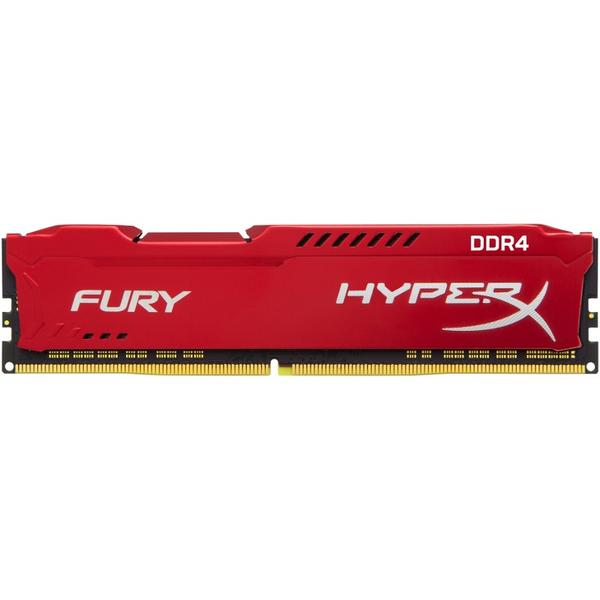 Memorie Kingston HyperX Fury Red, 8 GB, DDR4, 2400 MHz