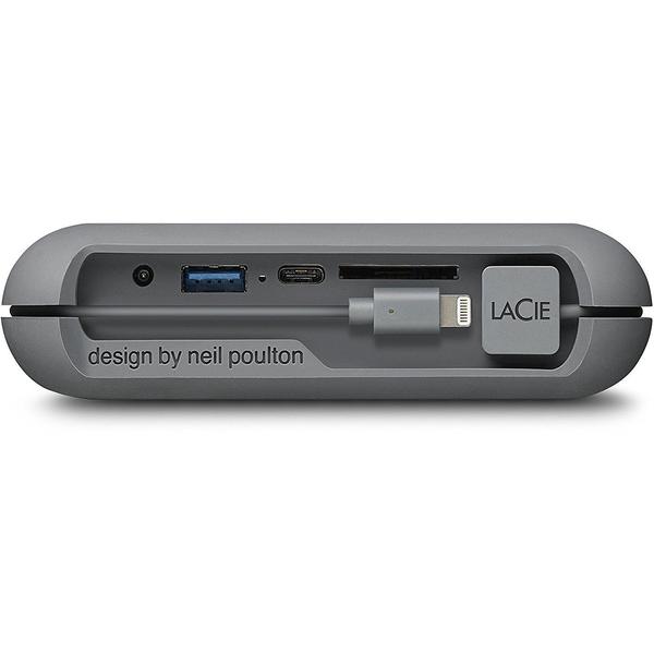 Hard Disk extern LaCie DJI Copilot, 2 TB, 2.5 inch, USB 3.1 Tip C, Gri