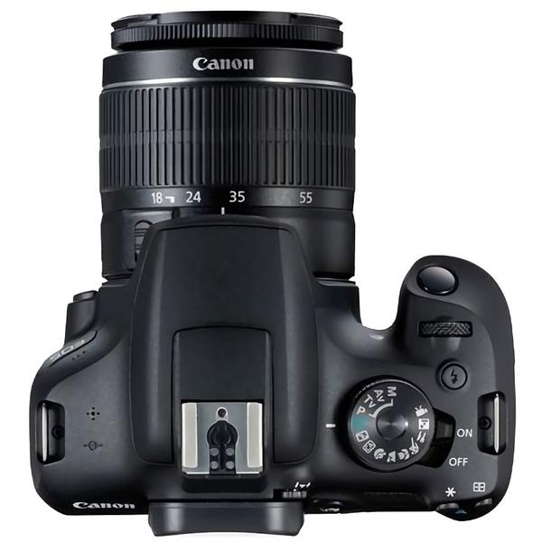 Camera foto Canon EOS 2000D, 24.1 MP, Negru + Obiectiv EF-S 18 - 55 mm IS II