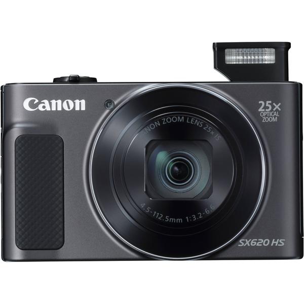 Camera foto Canon SX620HS, 20.2 MP, Negru + Card de memorie 16 GB + Husa