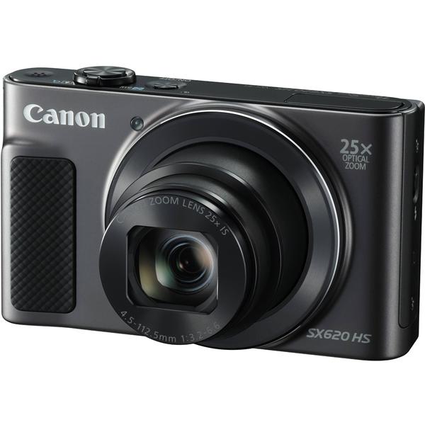 Camera foto Canon SX620HS, 20.2 MP, Negru + Card de memorie 16 GB + Husa