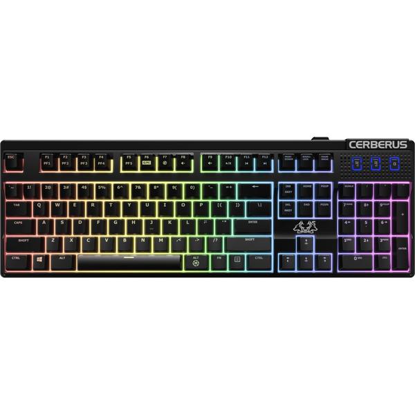 Tastatura Asus Cerberus Mech RGB, Wired, Taste iluminate, Negru