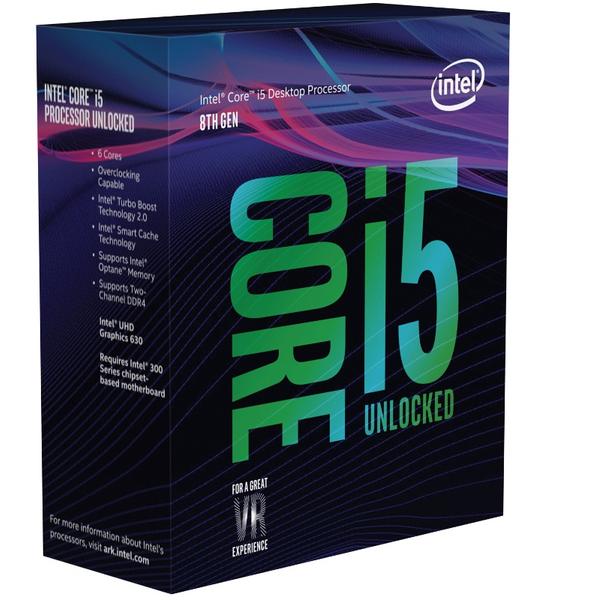 Procesor Intel Coffee Lake, Core i5 8600K, 3.60 GHz, Socket 1151 v2