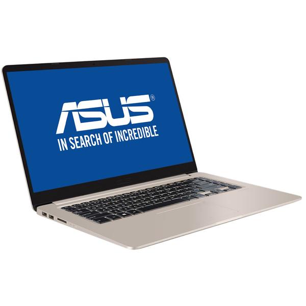 Laptop Asus VivoBook S15 S510UA, FHD, Intel Core i7-8550U, 8 GB, 256 GB SSD, Endless OS, Auriu