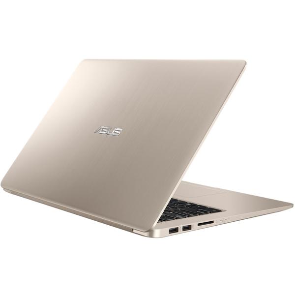 Laptop Asus VivoBook S15 S510UA, FHD, Intel Core i7-8550U, 8 GB, 256 GB SSD, Endless OS, Auriu