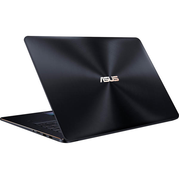 Laptop Asus ZenBook Pro 15 UX580GE, FHD, Intel Core i7-8750H, 16 GB, 512 GB SSD, Microsoft Windows 10 Pro, Negru / Albastru